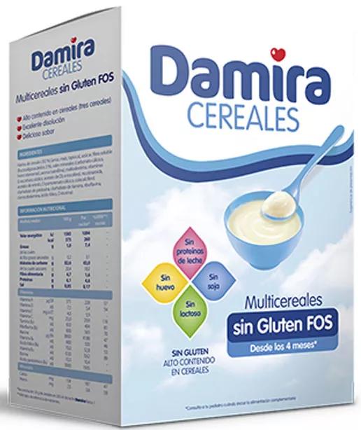 Damira Bouillie Multigrains Sans Gluten FOS 4m+ 600 gr