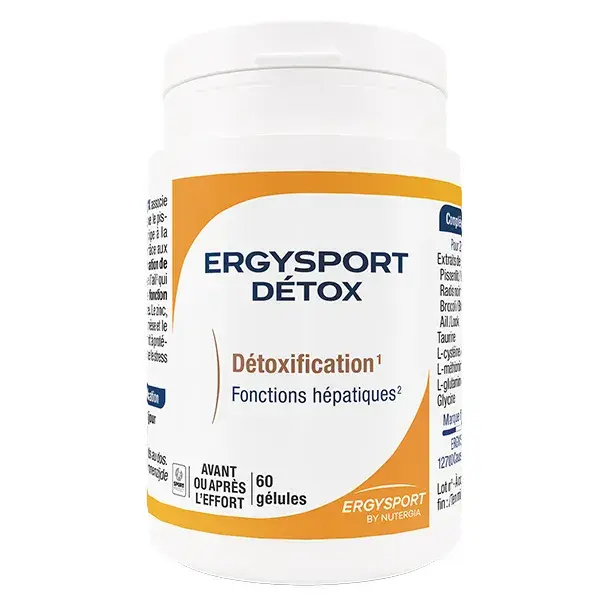 Nutergia  Ergysport Détox Détoxification 60 gélules