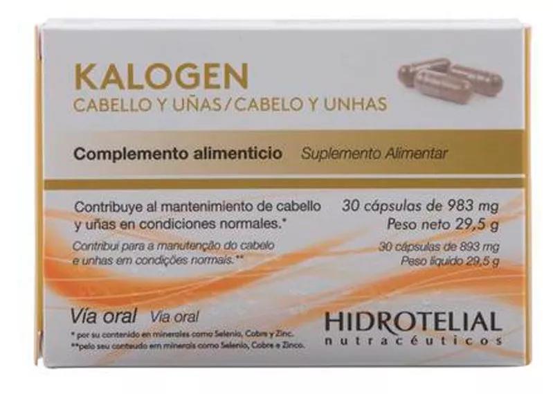 Hidrotelial Kalogen Cabello y Uñas 30 Cápsulas