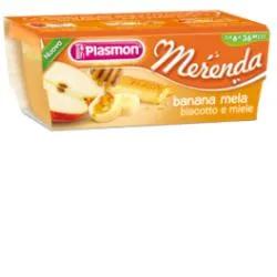 Plasmon Merenda Alla Banana Mela Biscotto E Miele 2x120 g +6m