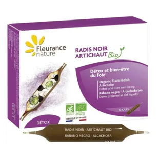 Fleurance Nature Organic Black Radish and Artichoke 10 Ampoules