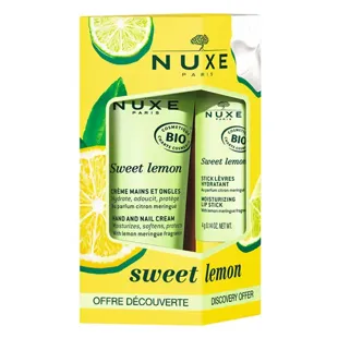 Nuxe Sweet Lemon Duo Goloso Mani e Labbra 30ml + 4g