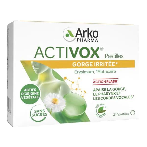 Pastillas de aroma menta/eucalipto 24 pastillas Activox