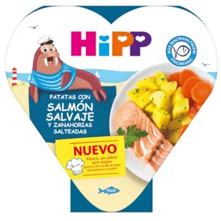 HiPP Zanahorias y Patatas con Salmón Salvaje +1 Año 250 gr