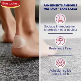 Elastoplast Soins des Pieds Pansement Ampoule Mix 6 unités