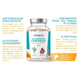 Nutri&Co Complexe Cheveux Biotine & Millet Bio et Vegan 60 gélules