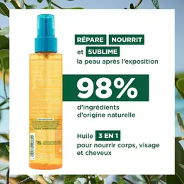 Klorane Monoï & Tamanu Huile Réparatrice Après-Soleil Visage et Corps 150ml