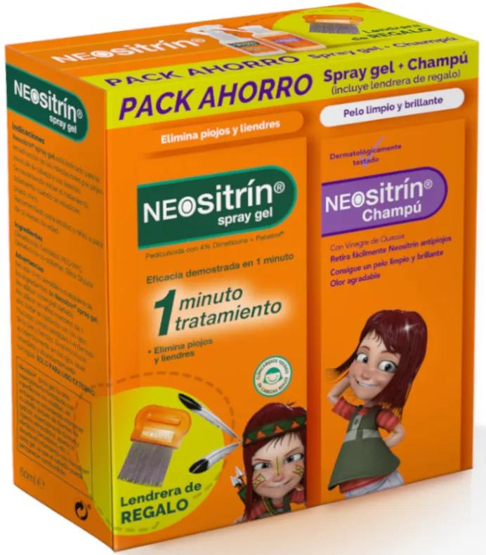 Sanofi Neositrin fine tooth Pack Gel 60ml shampoo 0ml comb