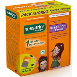 Sanofi Neositrin Dents Fines Pack Gel 60 ml Shampooing 0 ml Peigne