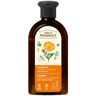 Greenpharmacy Shampoo for Oily Hair with Rosemary and Calendula Oil 350 ml