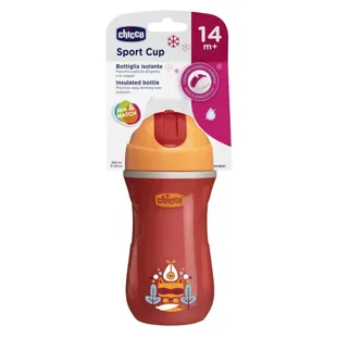 Chicco Borraccia con Cannuccia Isolante +14m Verde 266ml