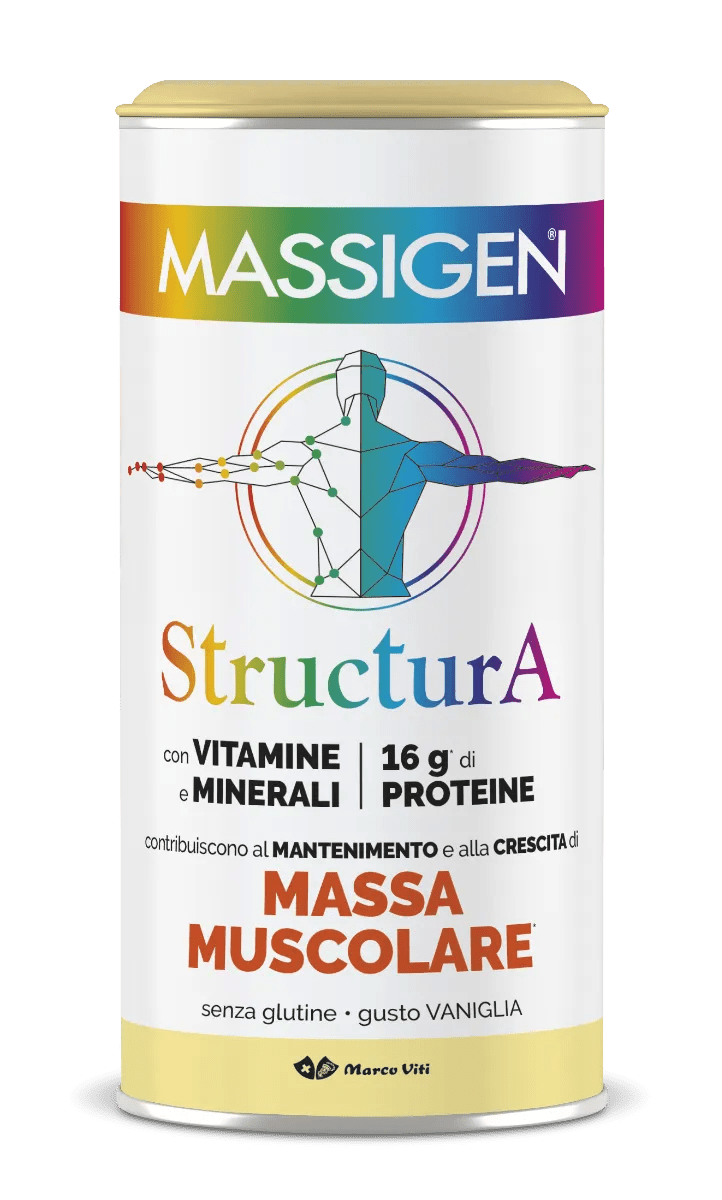 Massigen Structura Integratore Muscolare 50+ Vaniglia 252 g