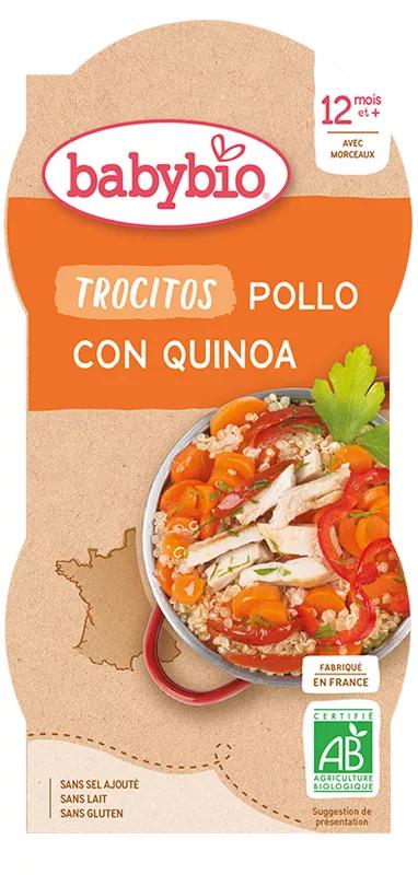 Babybio Menú de Día Trocitos Pollo Quinoa +12m 200 gr