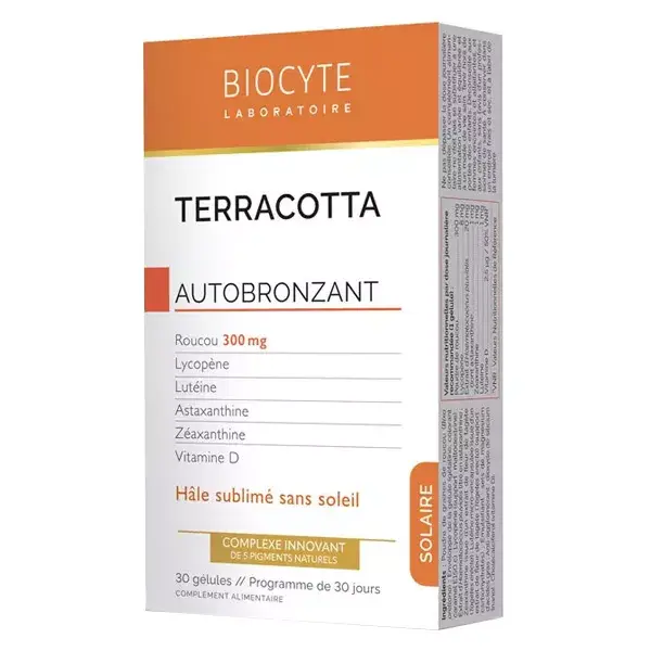 30 comprimidos de Biocyte terracota cóctel autobronceador
