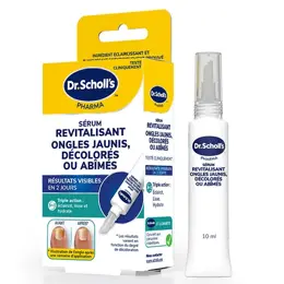 Dr. Scholl's Sérum Revitalisant Ongles Jaunis, Décolorés ou Abîmés Triple Action 10ml
