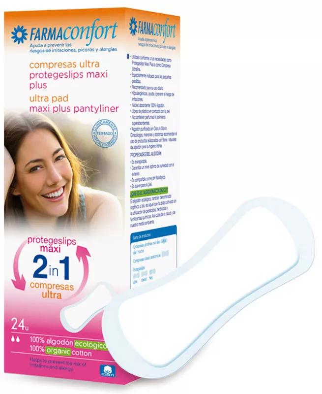 Farmaconfort Protegeslip 2 em 1 Maxi Plus 24 Ud