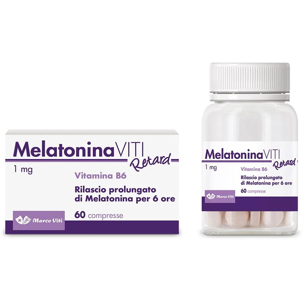 Melatonina Viti Retard 1mg Integratore Sonno 60 Compresse