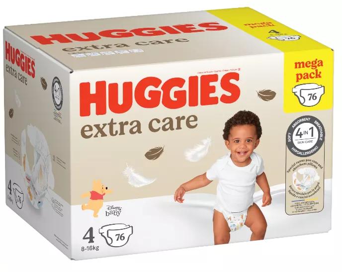 Huggies Extra Care Pañal Disney Talla 4 (8-14 kg) 76 uds