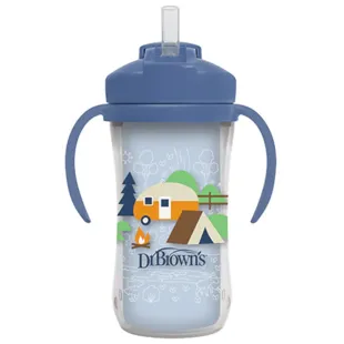 Dr Brown&#39;s Thermal Cup with Straw Blue +12m 300ml