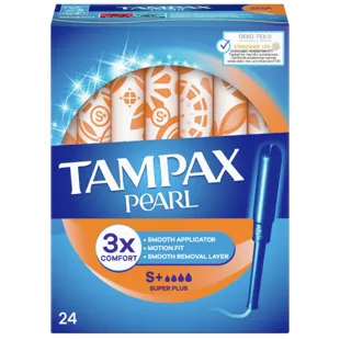 Tampax Pearl Super Plus Tampons 24 pcs
