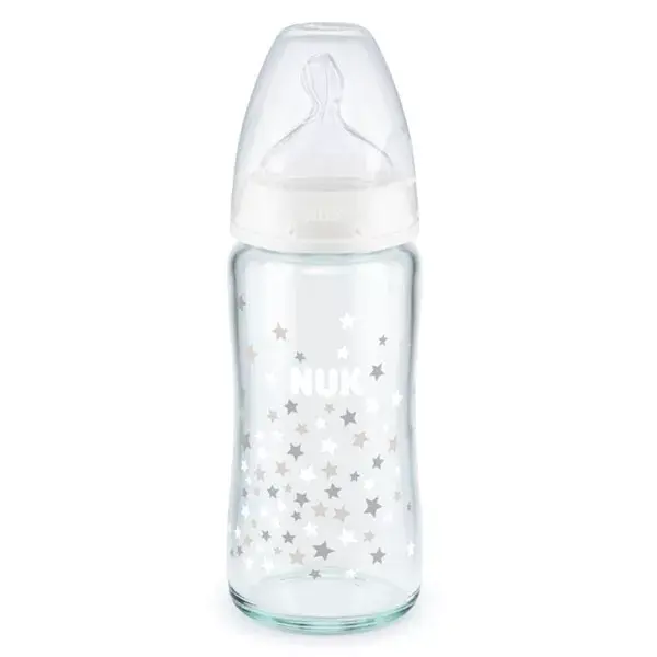 Nuk Baby Bottle First Choice+ Temperature Control Glass +0m Star 240ml