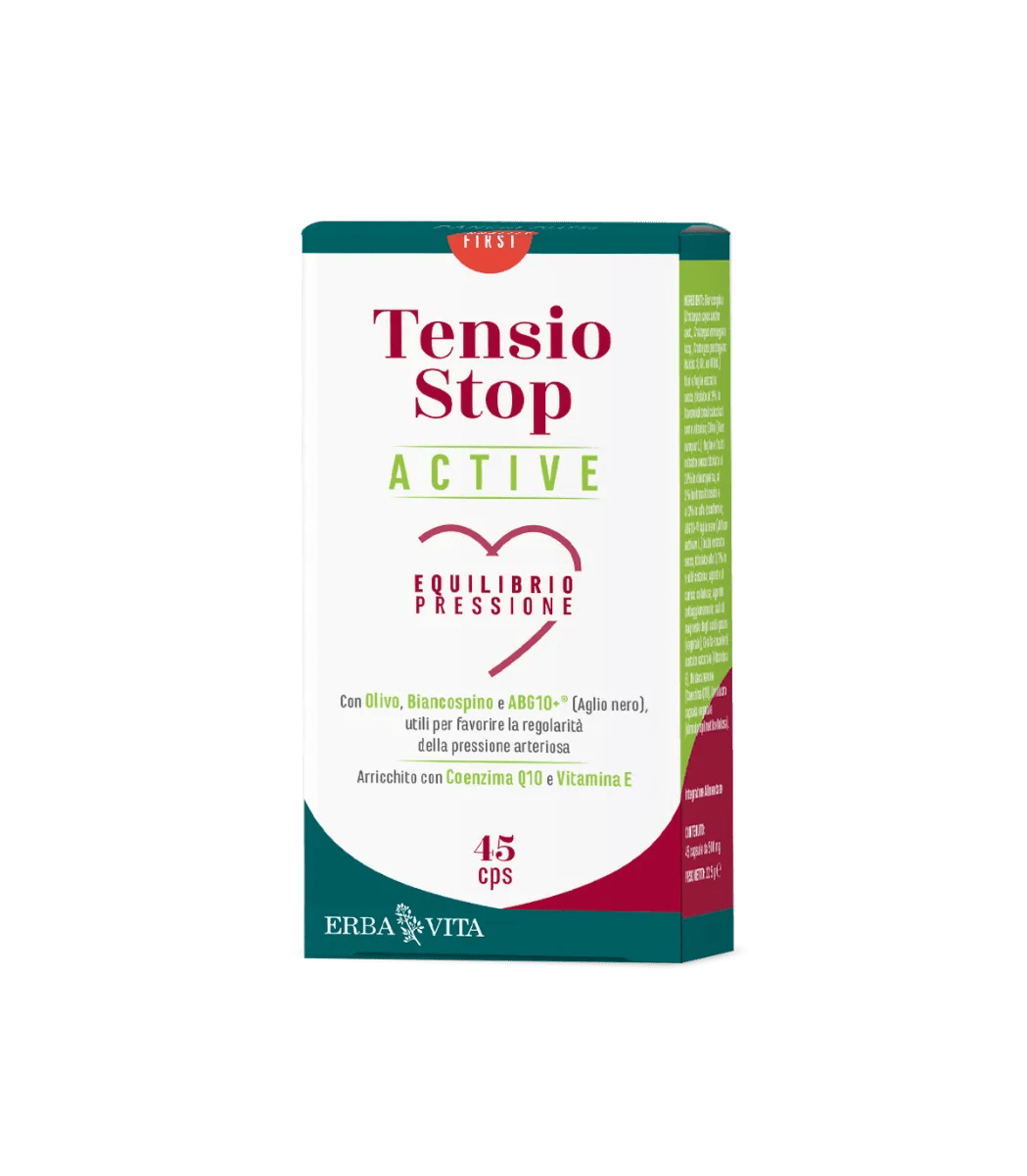 Erba Vita Tensio Stop Active Integratore Pressione Arteriosa 45 Capsule