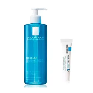 La Roche Posay Effaclar Pack Purifying Cleansing Gel Moussant 400 ml + Cicaplast Lips 7.5 ml
