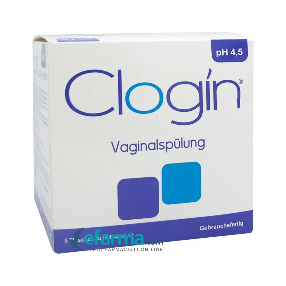 Clogin Lavanda Vaginale Soluzione pH 4.5 Con Cannule Vaginali 5 Flaconi