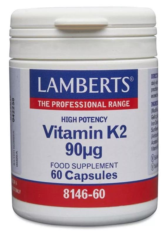 Lamberts Vitamina K2 90 mg 60 Cápsulas
