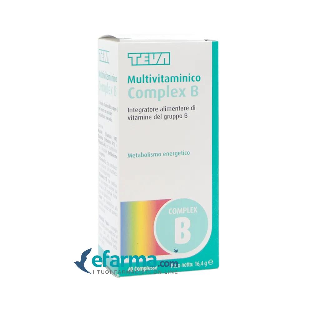 Teva Multivitaminico Complex B Integratore Vitamine Gruppo B 40 Compresse