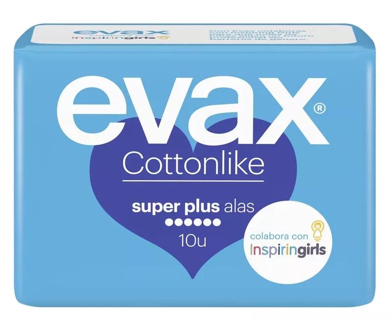 Evax  Cottonlike Compresas Superplus Alas 10 uds