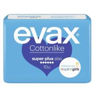 Evax  Cottonlike Compresas Superplus Alas 10 uds