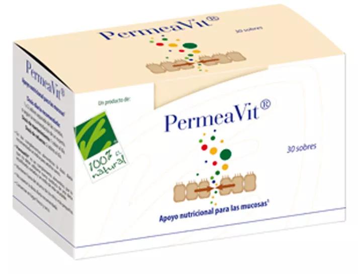 100% Natural Permea Vit Saúde gastrointestinal 30 Saquetas