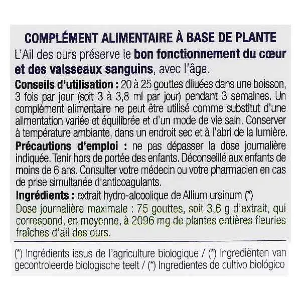 Ladrôme Extraits de Plantes Fraîches Ail des Ours Bio 50ml
