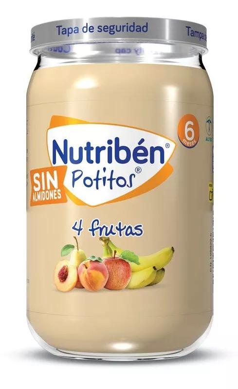 Nutribén Potito 4 Fruits Sans Amidons + 6m 235 gr