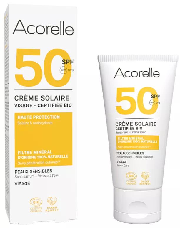 Acorelle Gezichtszonnecrème SPF50 BIO 50 ml