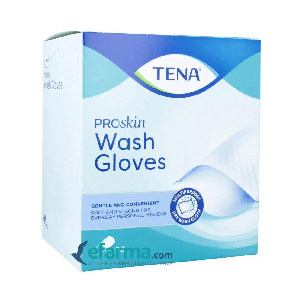 Tena Wash Glove Guanti Deteregenti 50 Pezzi