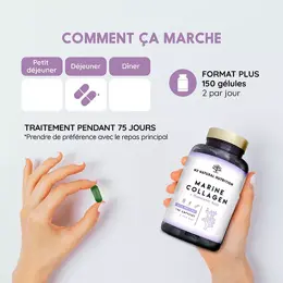 N2 Natural Nutrition Collagène Marin avec Acide Hyaluronique 150 gélules