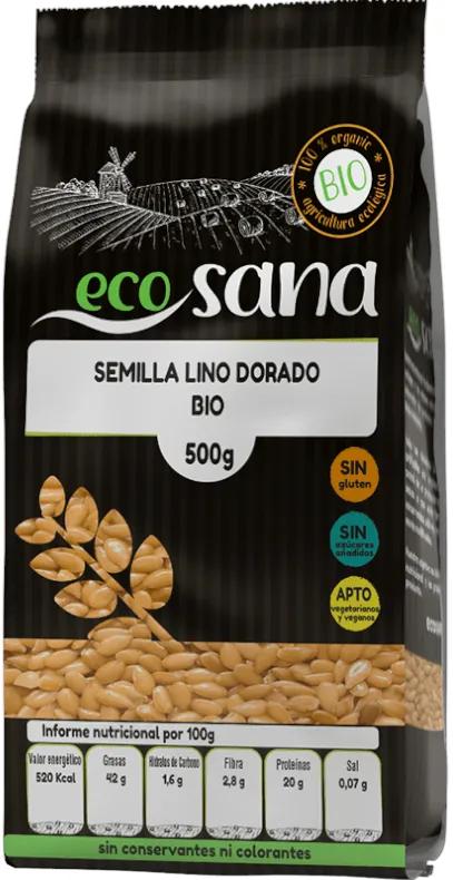 Ecosana Biologisch Gouden Lijnzaad 500 gr