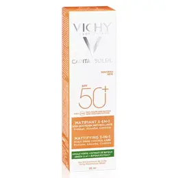 Vichy Capital Soleil Crème Solaire Visage Matifiante 3 en 1 SPF50+ 50ml