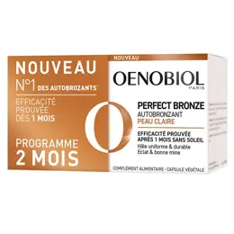 Oenobiol Perfect Bronze Autobronzant Peau Claire Lot de 2 x 30 gélules