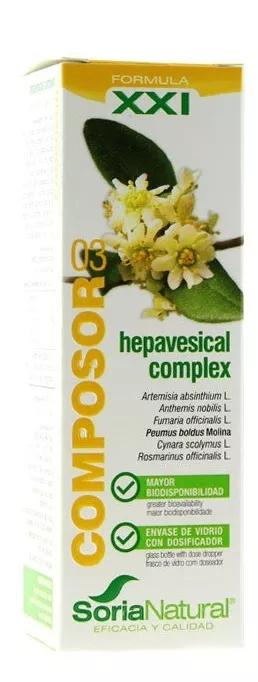 Soria Natural Composor 3 Fórmula XXI Hepavesical Complex 50 ml