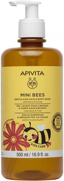 Apivita Mini Bees Gel-Champú Suave Niños Caléndula y Miel 500 ml