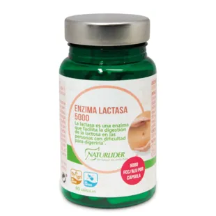 Naturlider Lactase Enzyme 5000 FCC 60 VegCaps