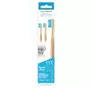 Humble Brush Brosse à Dents Souple en Bambou 1 Manche + 3 Têtes Bleu