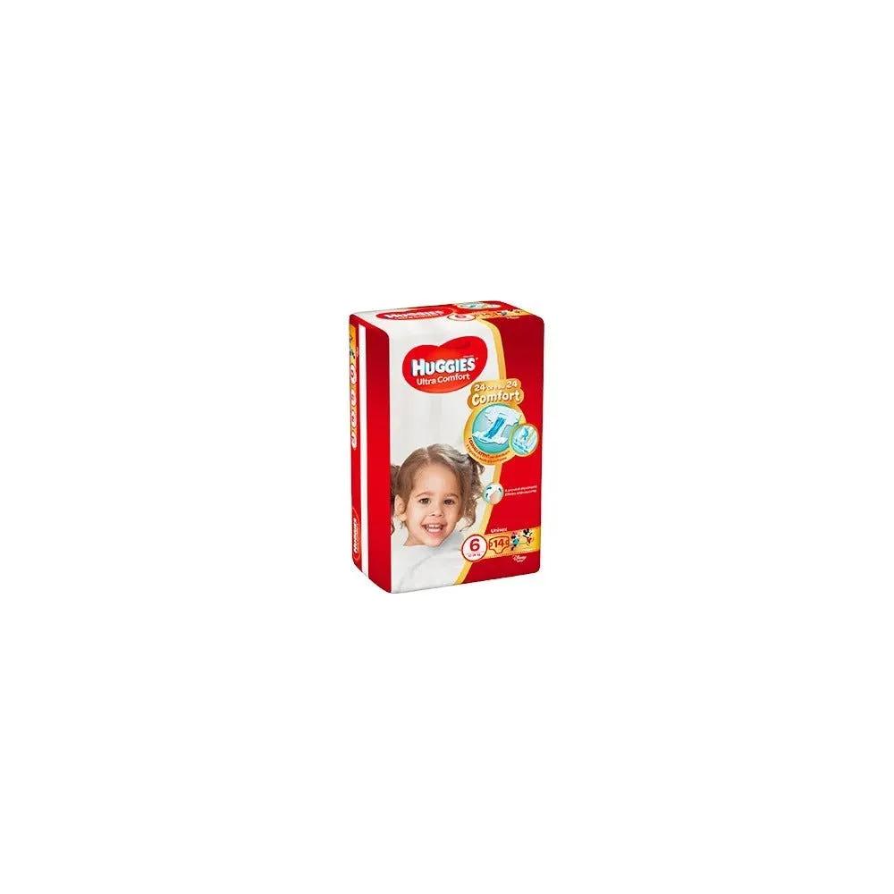 Huggies Ultra Comfort Pannolino Taglia 6 16-30 Kg 14 Pezzi