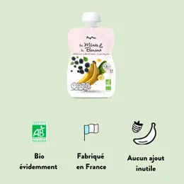 Popote les Fruits Mûres Banane 4-6 mois Bio 120g