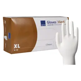 Abena Gants Vinyle Non Poudrés Taille XL 100 unités