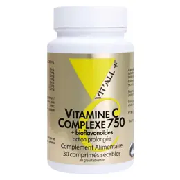 Vit'all+ Vitamine C Complexe 750 30 comprimés sécables