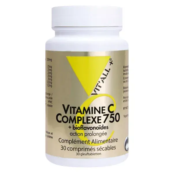 Vit'all+ Vitamine C Complexe 750 30 comprimés sécables